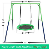 Jumptastic adjustable height playground swing stand