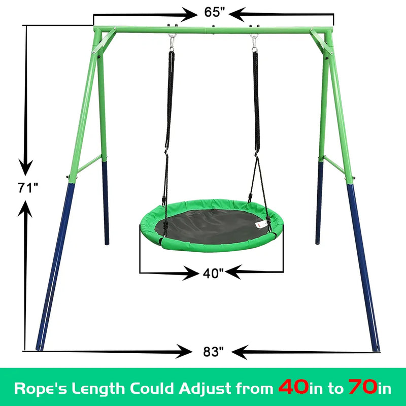 Jumptastic adjustable height playground swing stand