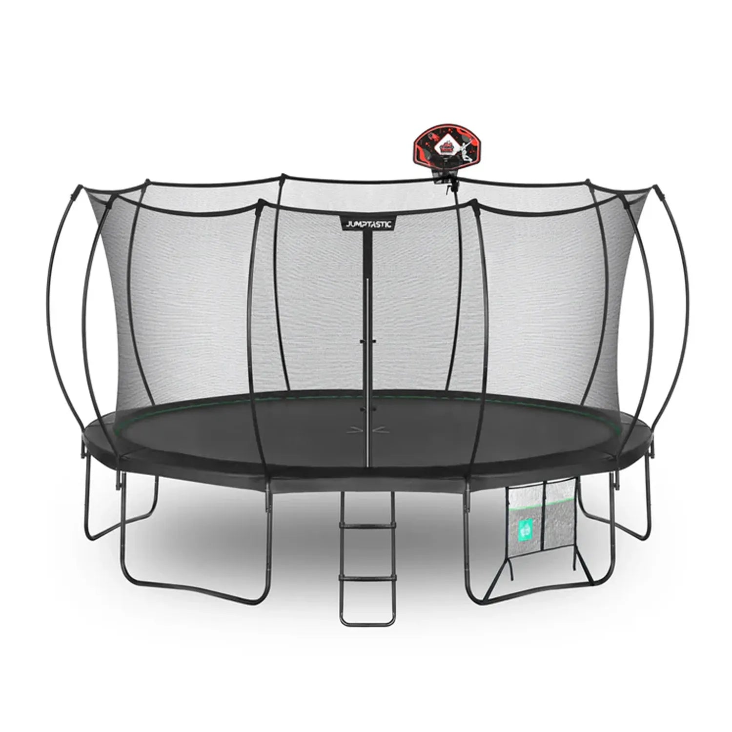 Jumptastic 15ft Trampoline with Enclosure & Basketball Goal
