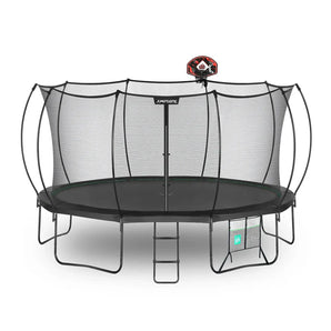 15FT Trampoline with Enclosure & Basketball Hoop – ASTM/CPC Certified, 2000lbs