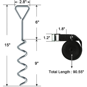Jumptastic Universal Trampoline Anchor Kit