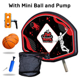 JumpTastic Trampoline Basketball Set