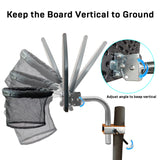 JumpTastic Trampoline Basketball Set