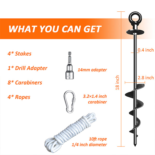 Jumptastic Trampoline Anchors