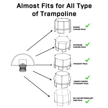 JumpTastic Trampoline Basketball Set