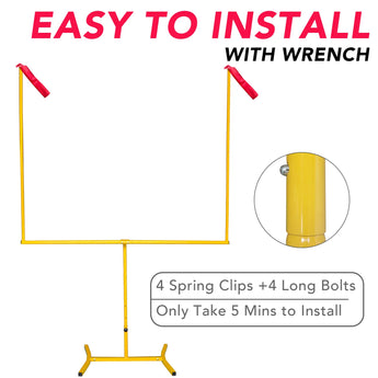 JumpTastic Adjustable Football Goal Post Set 
