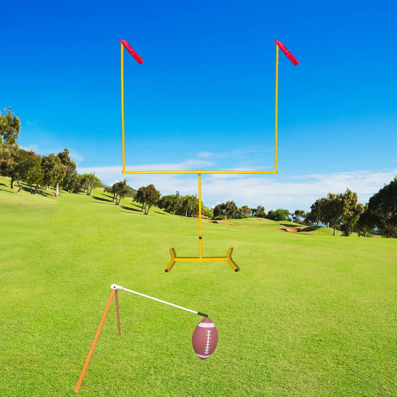 heavy duty backyard goal post with tee