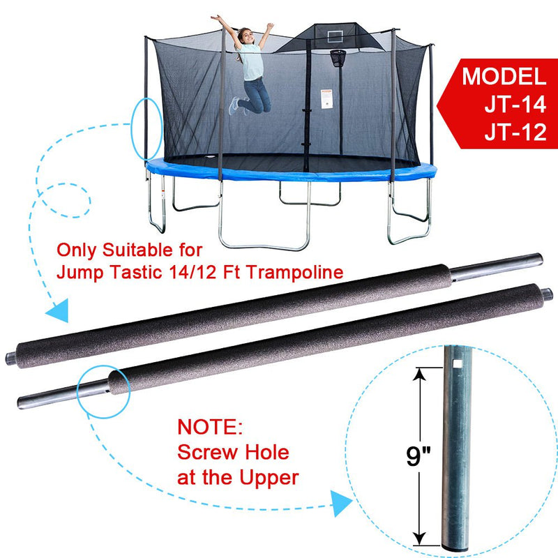 Trampoline Replacement Bottom Pole for Jumptastic Trampoline Enclosure