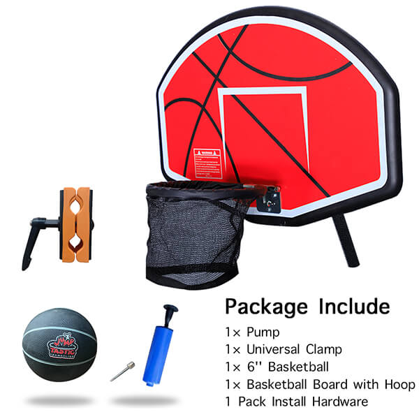 JumpTastic Trampoline Basketball Set/Universal Basketball Hoop